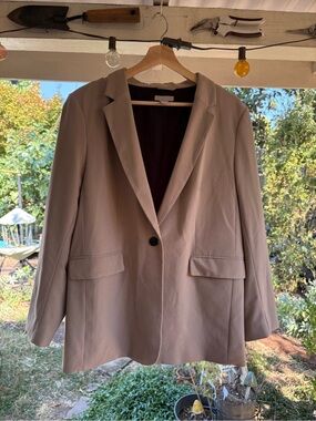 H&M Taupe Single-Button Women's Blazer